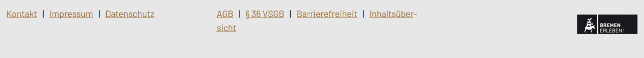 Hier ist ein Bild des Footers zu sehen